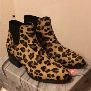 Calf-hair leopard Steve Madden booties
